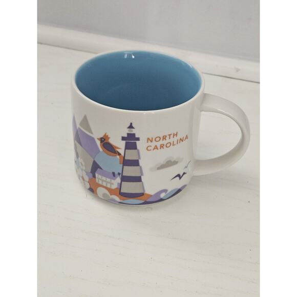 Starbucks North Carolina You Are Here Collection Coffee Mug‎ Cup 14oz 2015 - Picture 1 of 6